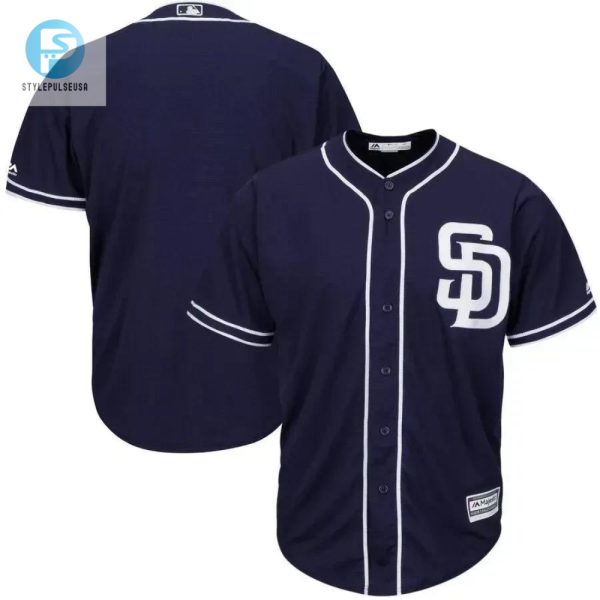 San Diego Padres Big And Tall Alternate Cool Base Team Jersey Navy stylepulseusa 1