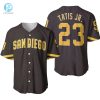 San Diego Padres Fernando Tatis Jr 23 Mlb Brown Jersey Inspired Style Baseball Jersey stylepulseusa 1