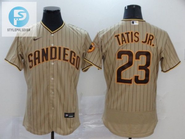 San Diego Padres Fernando Tatis Jr. 23 Mlb 2020 Light Brown Jersey stylepulseusa 1