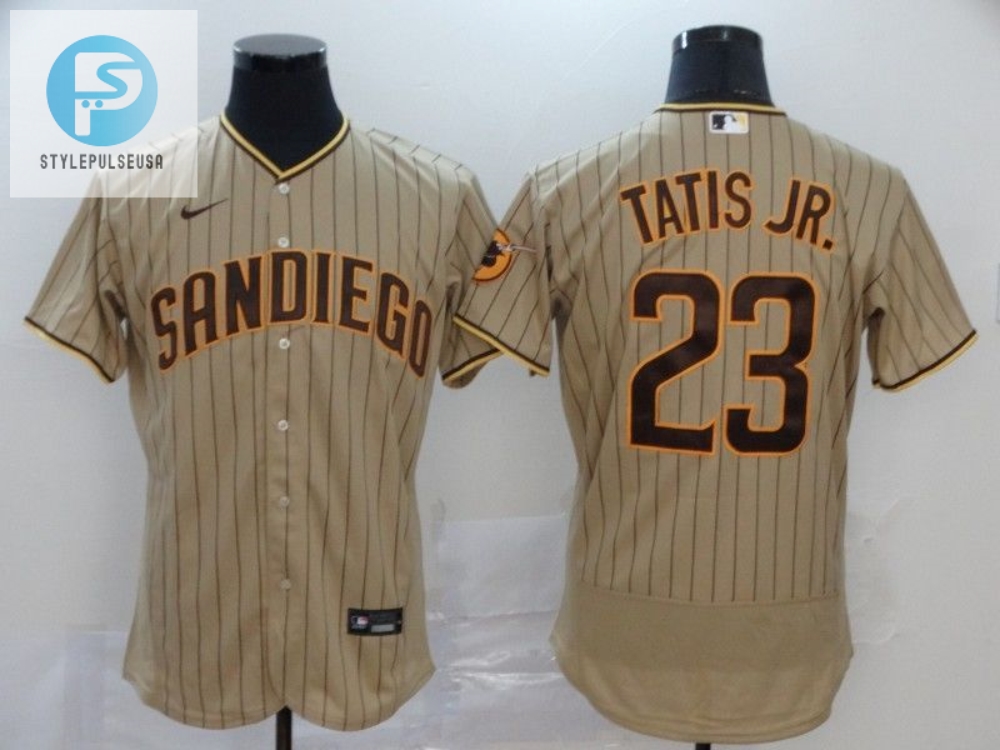 San Diego Padres Fernando Tatis Jr. 23 Mlb 2020 Light Brown Jersey 