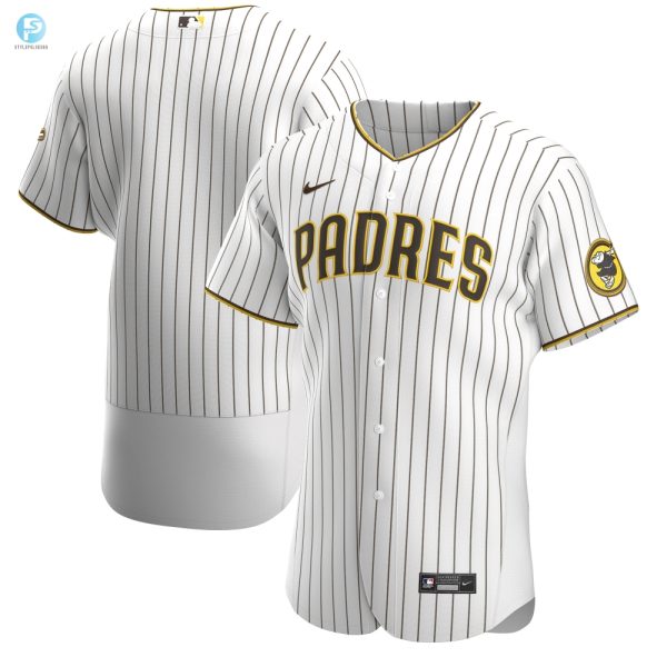 San Diego Padres Home Authentic Team Jersey Whitebrown Mlb stylepulseusa 1