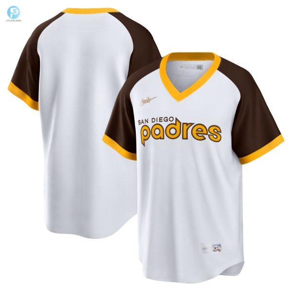 San Diego Padres Home Cooperstown Collection Team Jersey White Mlb stylepulseusa 1