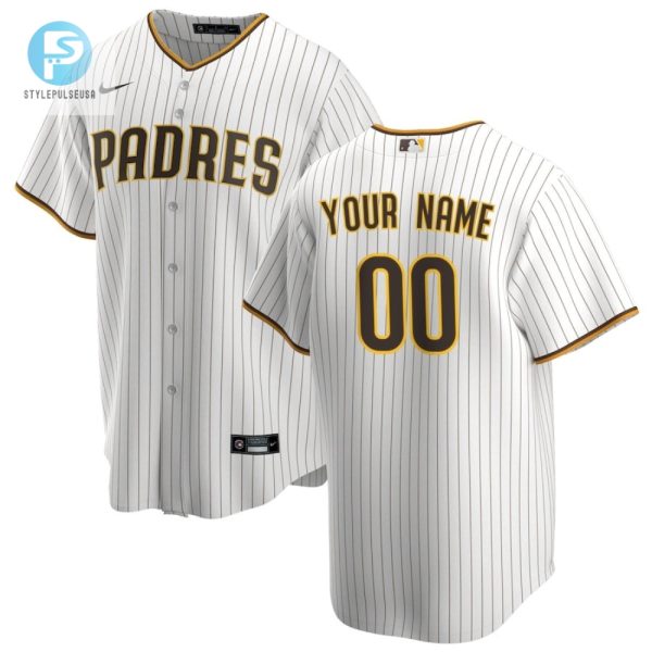 San Diego Padres Home Custom Men Jersey White stylepulseusa 1