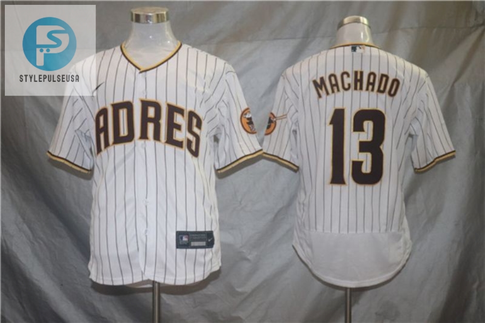 San Diego Padres Manny Machado 13 Mlb 2020 White Jersey 