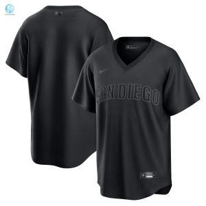 San Diego Padres Pitch Black Fashion Replica Jersey Black Mlb stylepulseusa 1 1