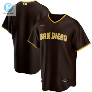 San Diego Padres Road Team Men Jersey Brown stylepulseusa 1 1