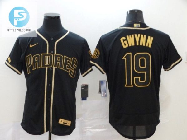 San Diego Padres Tonny Gwynn 19 Mlb 2020 Black Jersey stylepulseusa 1