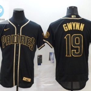 San Diego Padres Tonny Gwynn 19 Mlb 2020 Black Jersey stylepulseusa 1 1