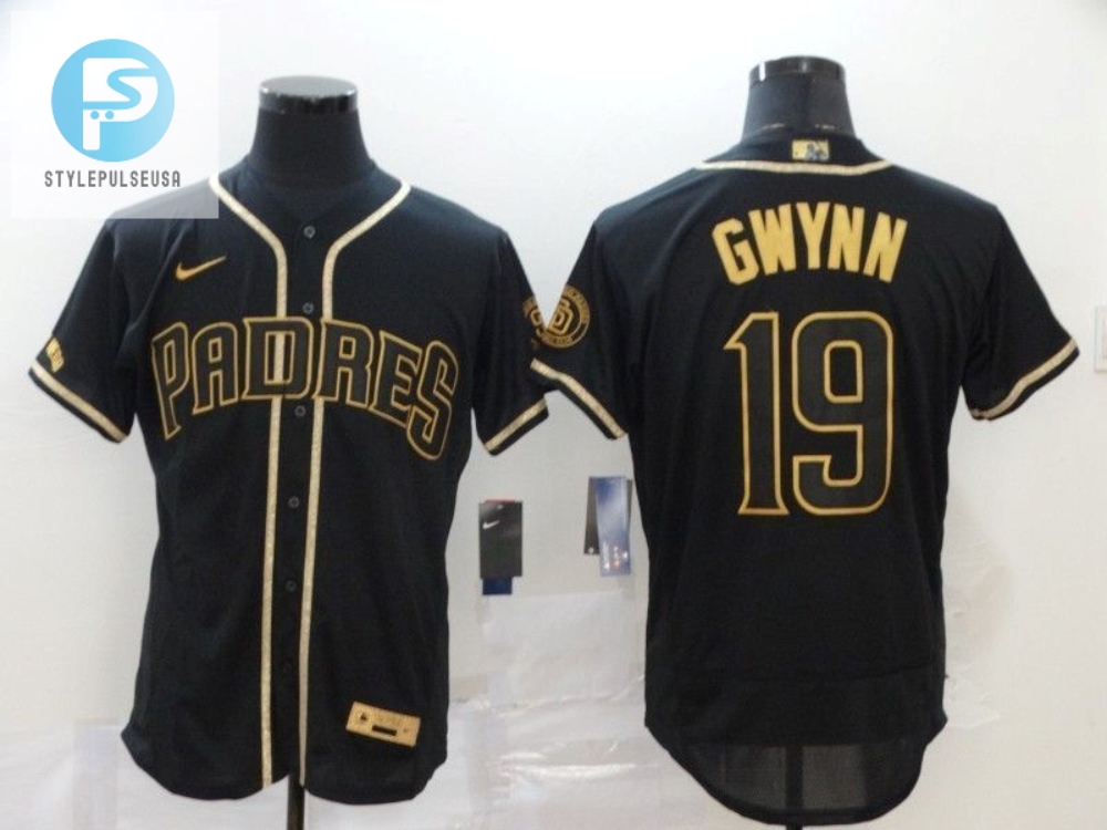 San Diego Padres Tonny Gwynn 19 Mlb 2020 Black Jersey 