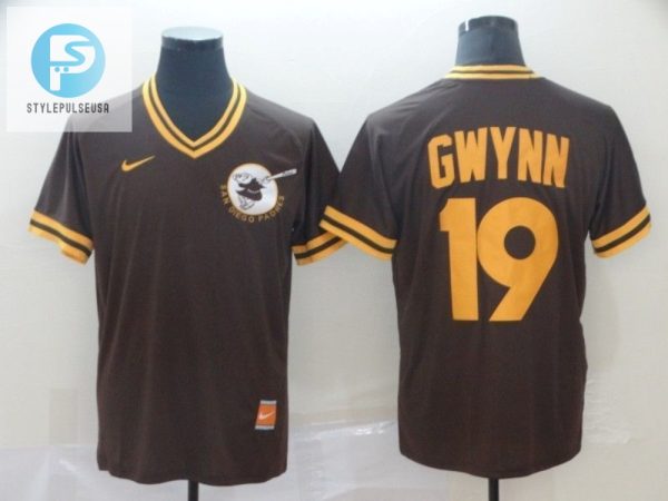 San Diego Padres Tonny Gwynn 19 Mlb 2020 Brown Jersey stylepulseusa 1