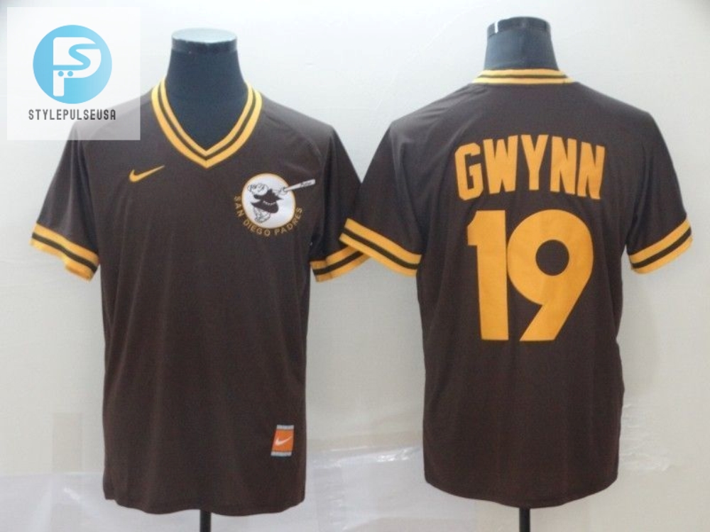 San Diego Padres Tonny Gwynn 19 Mlb 2020 Brown Jersey 