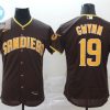 San Diego Padres Tony Gwynn 19 2020 Mlb Dark Brown Jersey stylepulseusa 1