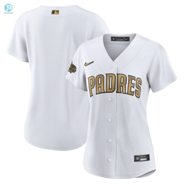 San Diego Padres Womens 2022 Mlb Allstar Game Replica Blank Jersey White Mlb stylepulseusa 1