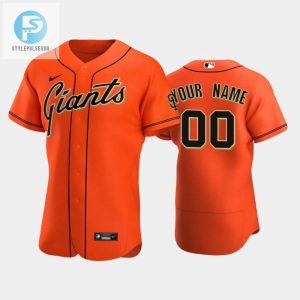 San Francisco Giants 00 Custom Alternate Jersey Orange Jersey stylepulseusa 1 1