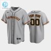 San Francisco Giants 00 Custom Gray Road Jersey stylepulseusa 1