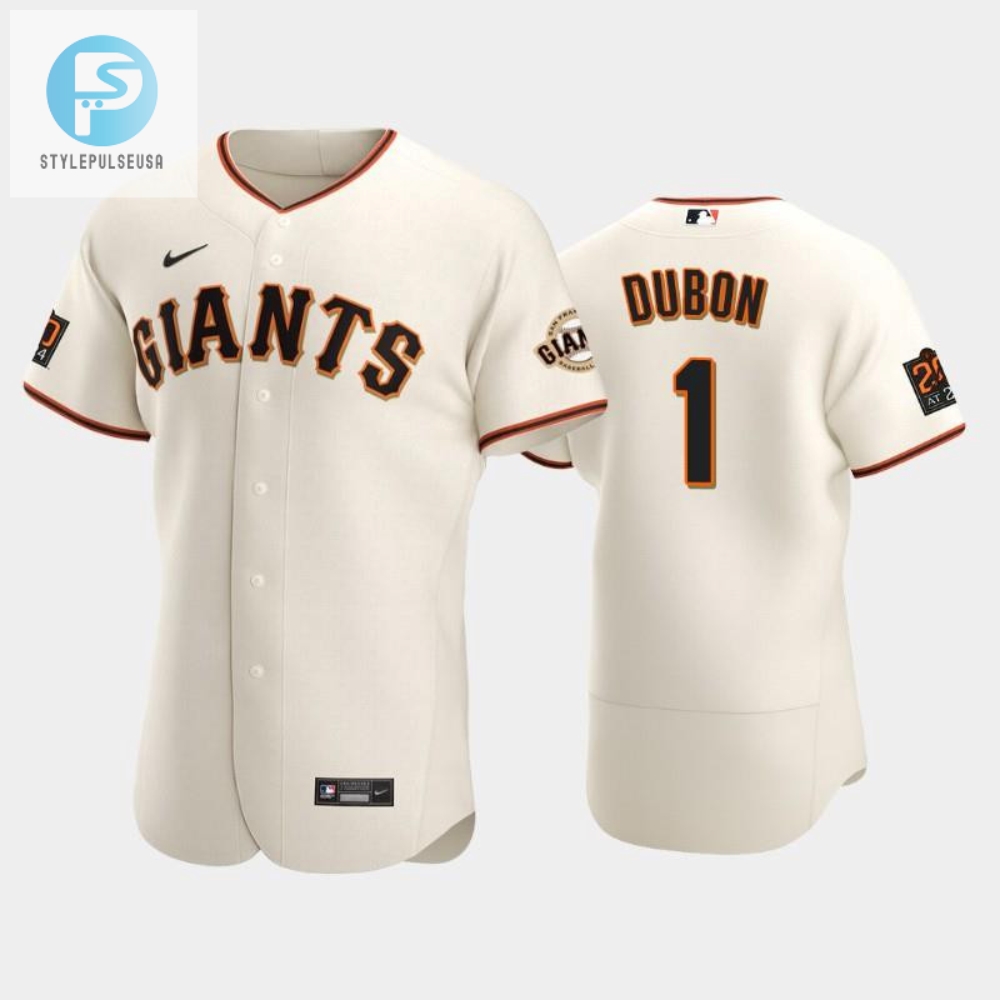 San Francisco Giants 1 Mauricio Dubon Cream Home Jersey 