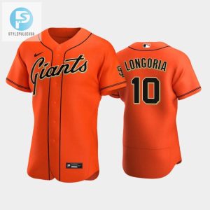 San Francisco Giants 10 Evan Longoria Alternate Jersey Orange Jersey stylepulseusa 1 1