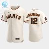 San Francisco Giants 12 Alex Dickerson Cream Home Jersey stylepulseusa 1