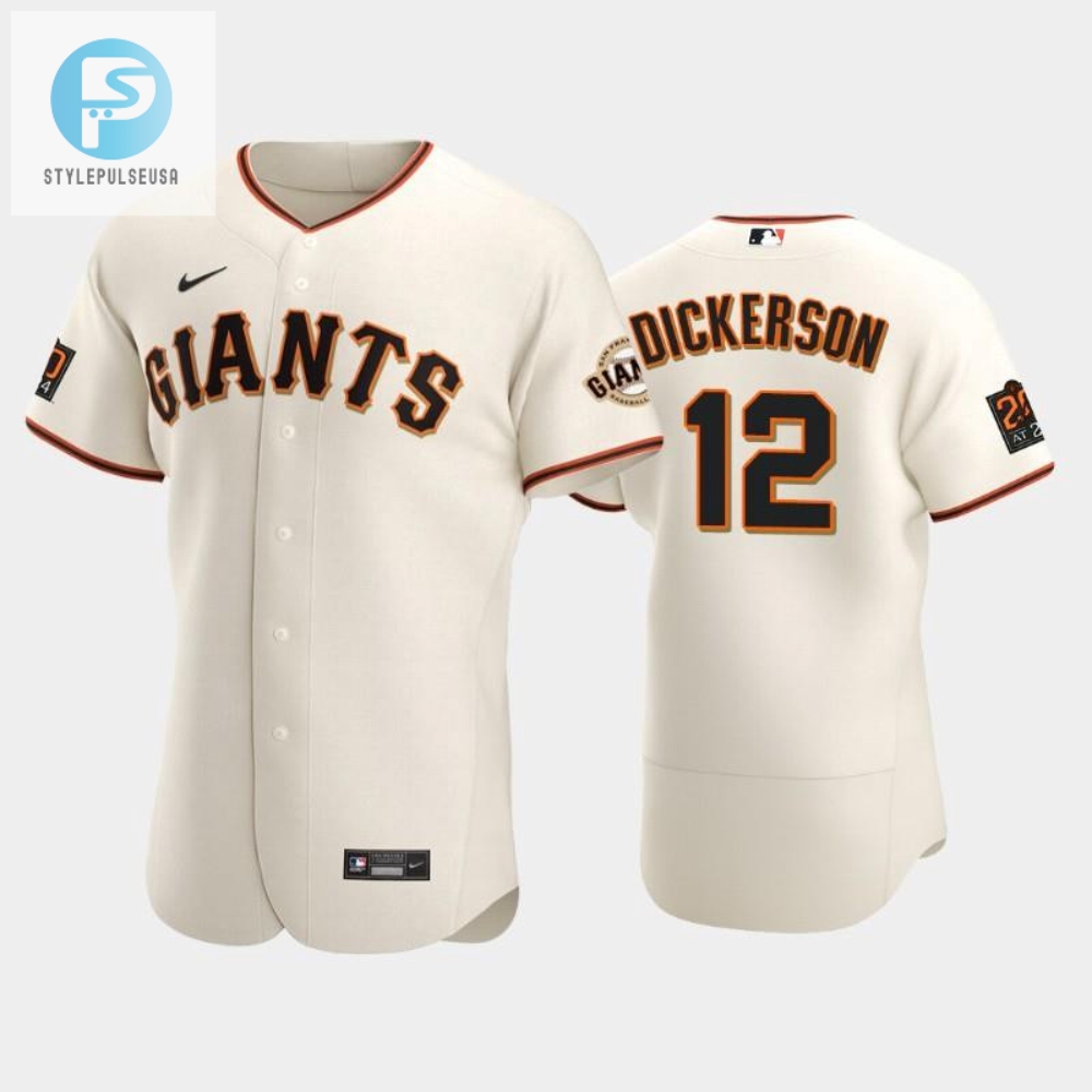 San Francisco Giants 12 Alex Dickerson Cream Home Jersey 