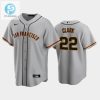 San Francisco Giants 22 Will Clark Gray Road Jersey stylepulseusa 1