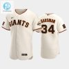 San Francisco Giants 34 Kevin Gausman Cream Home Jersey stylepulseusa 1