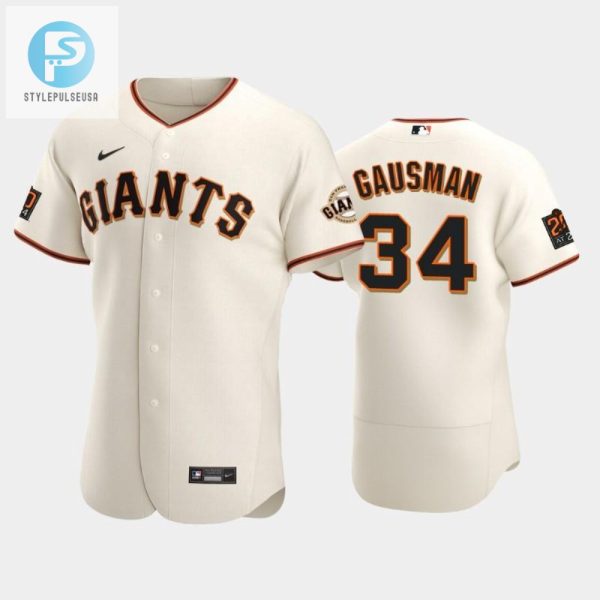 San Francisco Giants 34 Kevin Gausman Cream Home Jersey stylepulseusa 1 1