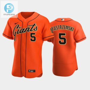 San Francisco Giants 5 Mike Yastrzemski Alternate Jersey Orange Jersey stylepulseusa 1 1