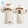 San Francisco Giants 5 Mike Yastrzemski Cream Home Jersey stylepulseusa 1