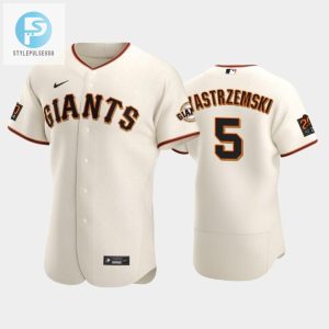 San Francisco Giants 5 Mike Yastrzemski Cream Home Jersey stylepulseusa 1 1