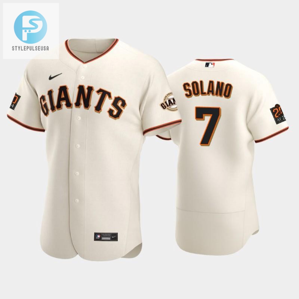 San Francisco Giants 7 Donovan Solano Cream Home Jersey 