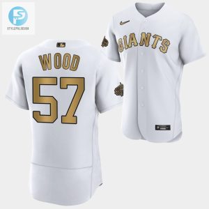 San Francisco Giants Alex Wood 57 202223 Allstar White Jersey Men stylepulseusa 1 1