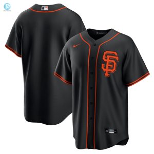 San Francisco Giants Alternate Replica Team Jersey Black Mlb stylepulseusa 1 1 2