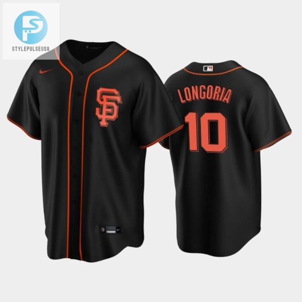 San Francisco Giants Black Alternate 10 Evan Longoria Jersey stylepulseusa 1