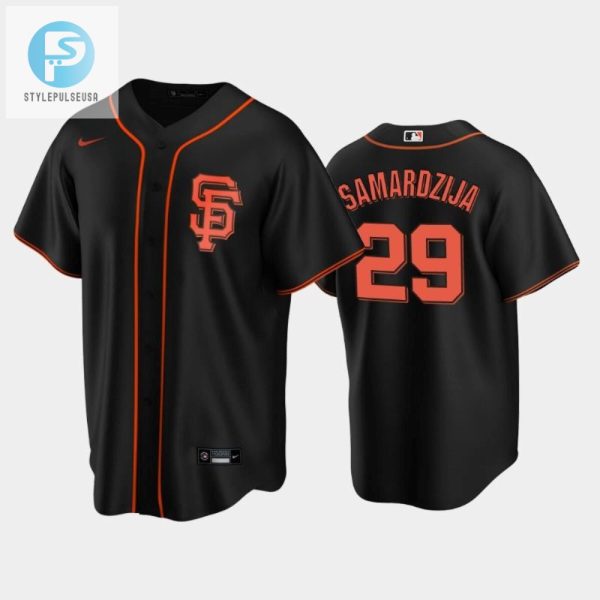 San Francisco Giants Black Alternate 29 Jeff Samardzija Jersey stylepulseusa 1 1