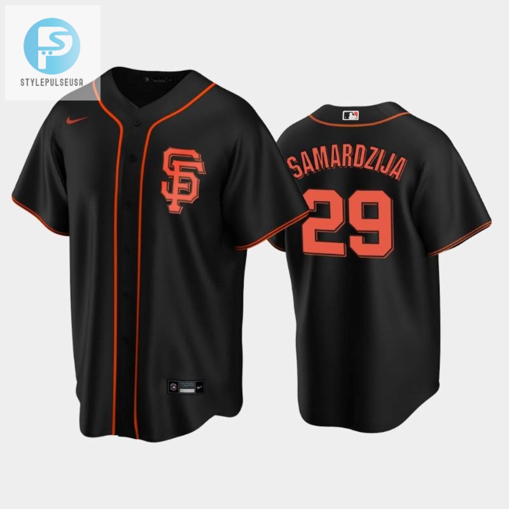 San Francisco Giants Black Alternate 29 Jeff Samardzija Jersey 