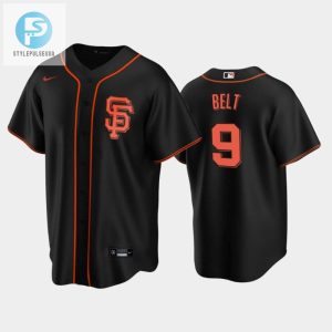 San Francisco Giants Black Alternate 9 Brandon Belt Jersey stylepulseusa 1 1