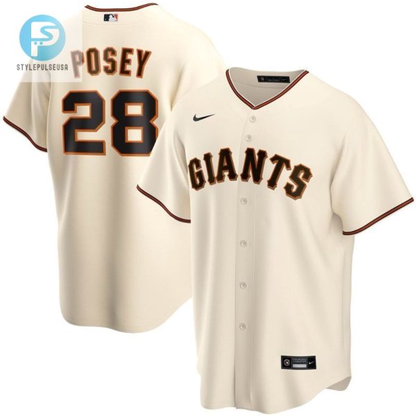 San Francisco Giants Buster Posey 28 Mlb 2020 White Jersey stylepulseusa 1