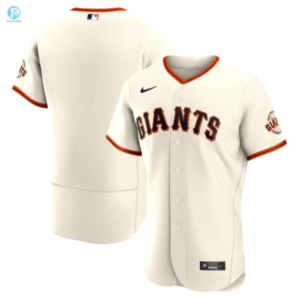 San Francisco Giants Home Authentic Team Logo Jersey Cream Mlb stylepulseusa 1 1