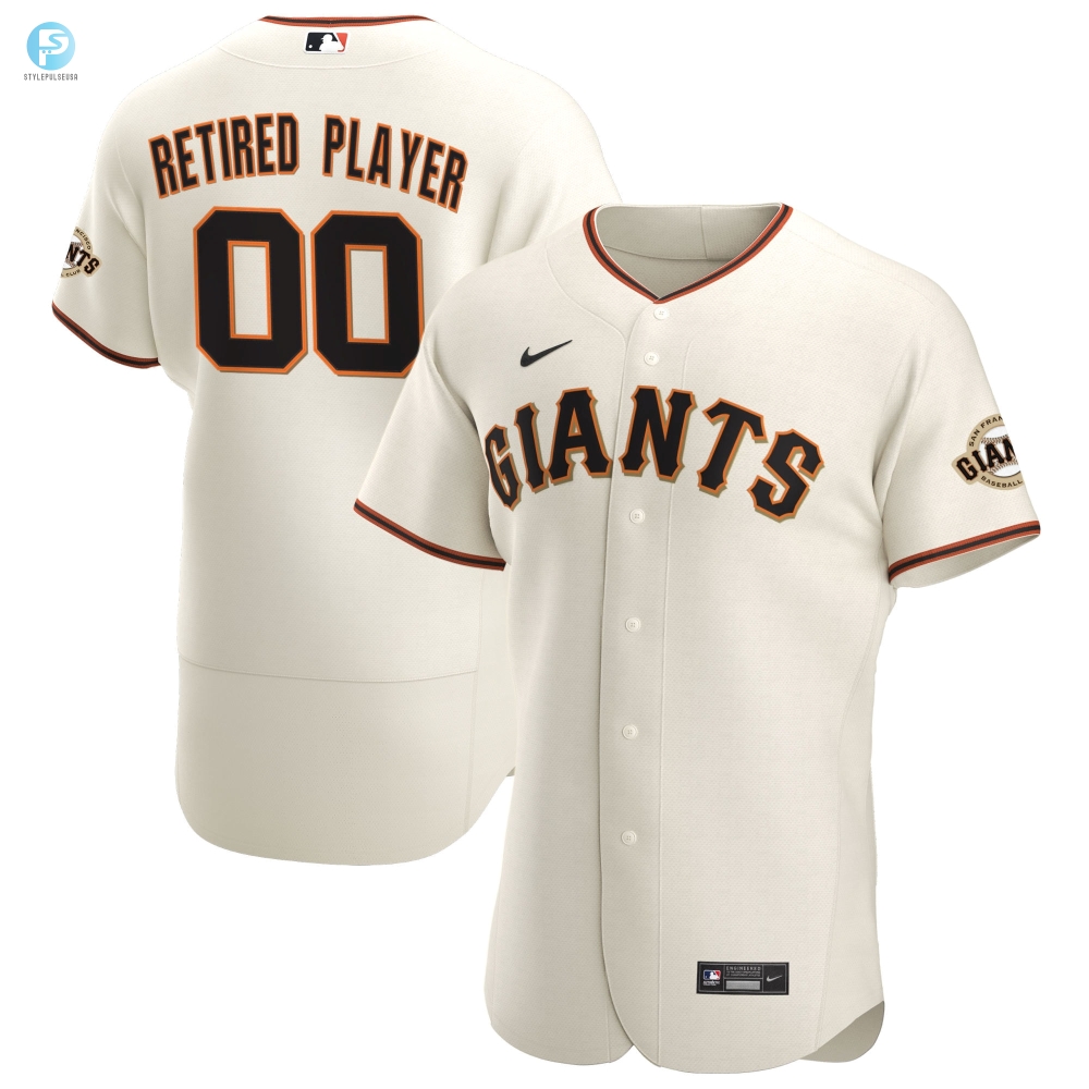 San Francisco Giants Home Pickaplayer Retired Roster Authentic Jersey  Cream Custom Jerseys Mlb Ver 1 