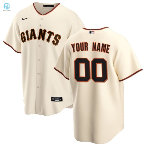 San Francisco Giants Home Replica Custom Jersey Cream Custom Jerseys Mlb stylepulseusa 1