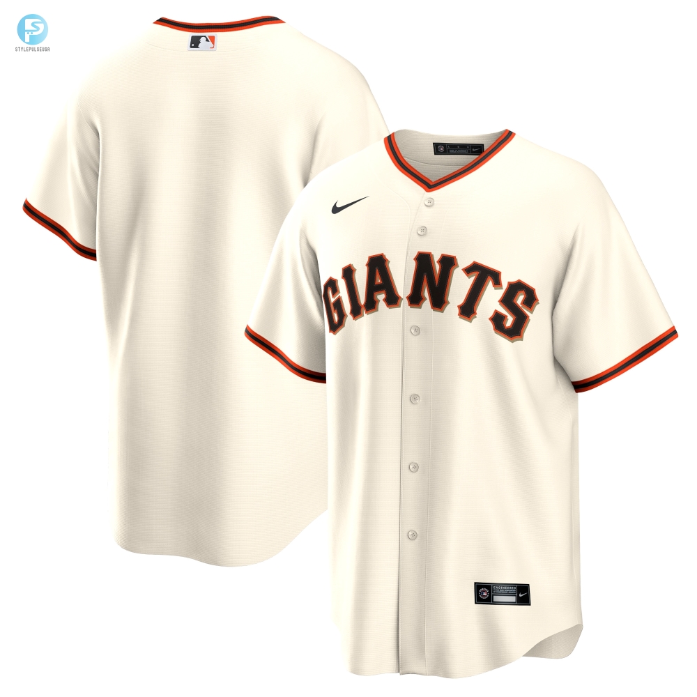 San Francisco Giants Home Replica Team Jersey Cream Mlb 