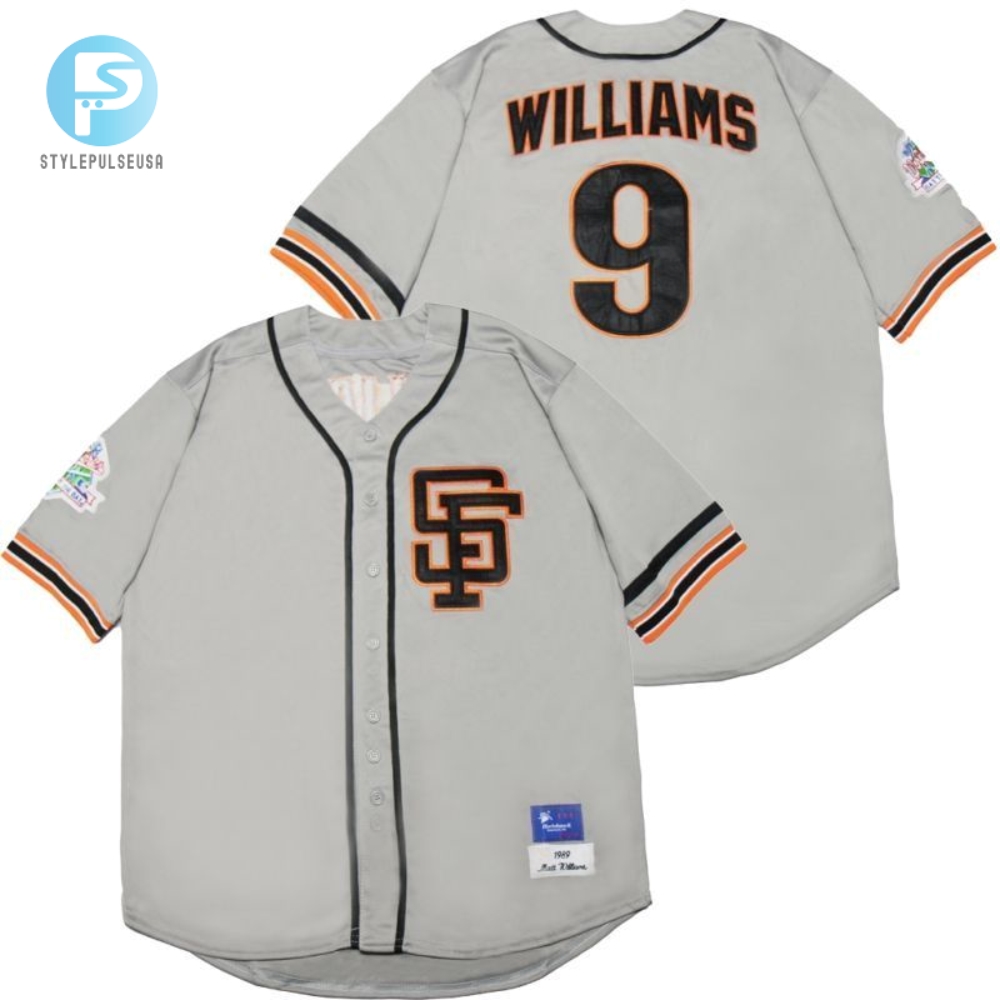 San Francisco Giants Matt Williams 9 Mlb 2020 Grey Jersey 