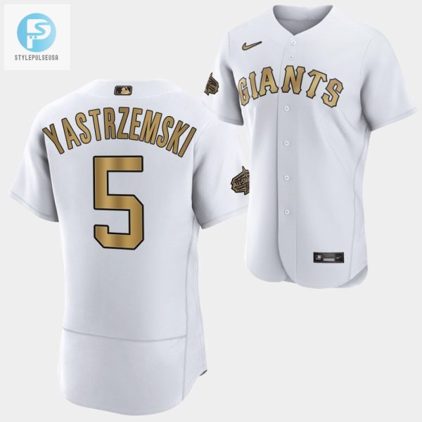 San Francisco Giants Mike Yastrzemski 5 202223 Allstar White Jersey Men stylepulseusa 1 1