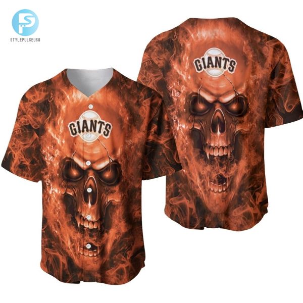 San Francisco Giants Mlb Fan Skull Baseball Jersey stylepulseusa 1