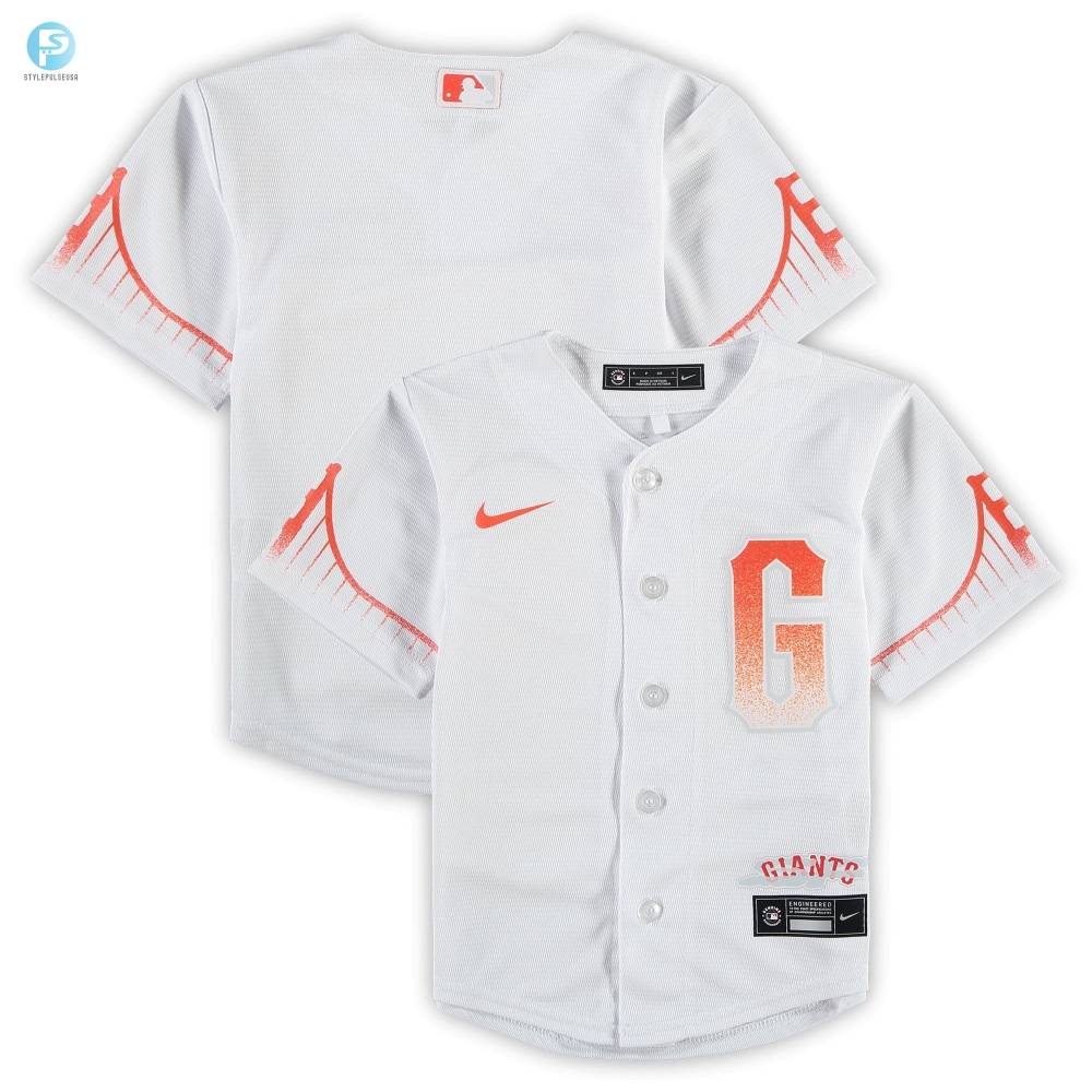 San Francisco Giants Preschool 2021 Mlb City Connect Replica Team Jersey  White 