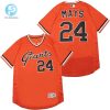 San Francisco Giants Willie Mays 24 2020 Mlb Orange Jersey stylepulseusa 1