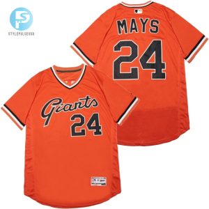 San Francisco Giants Willie Mays 24 2020 Mlb Orange Jersey stylepulseusa 1 1