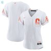 San Francisco Giants Womens 2021 City Connect Replica Jersey White Mlb stylepulseusa 1