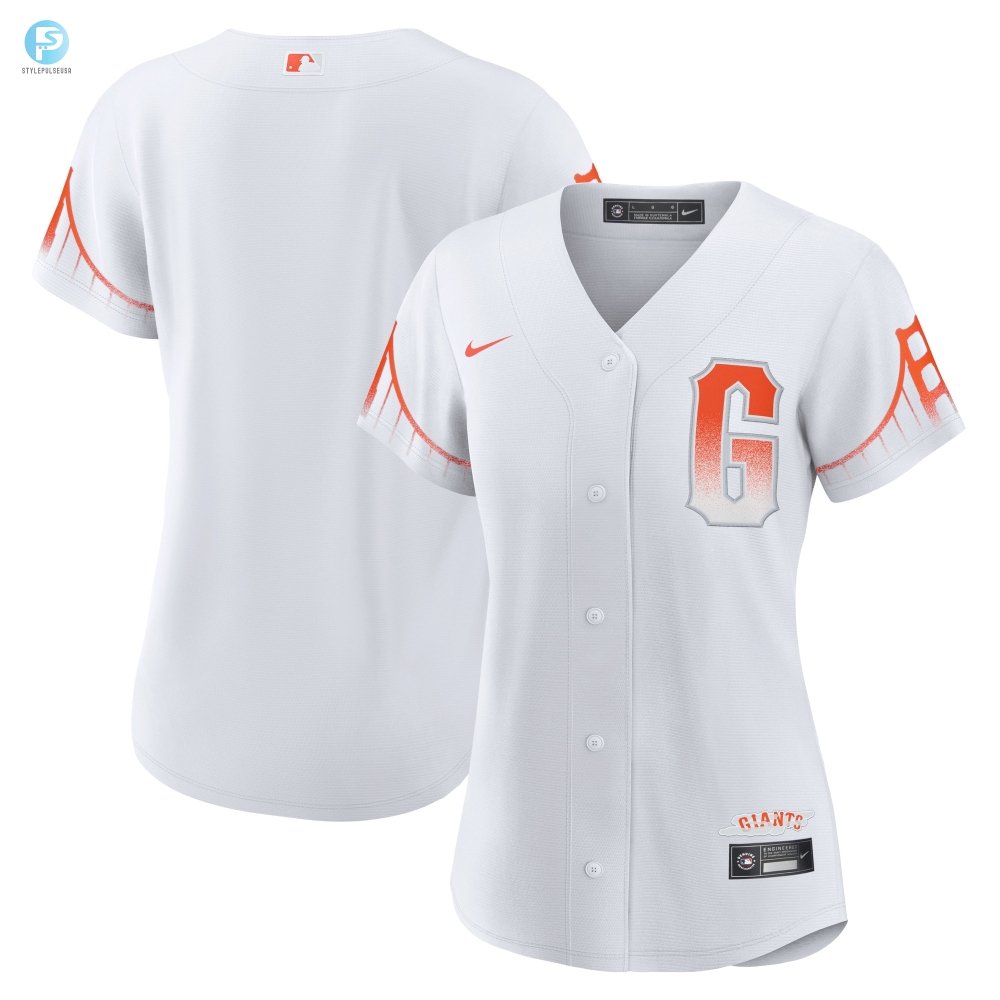 San Francisco Giants Womens 2021 City Connect Replica Jersey  White Mlb 