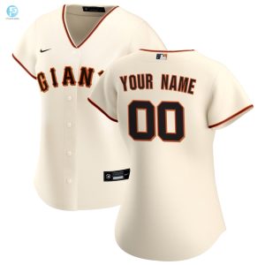 San Francisco Giants Womens Home Replica Custom Jersey Cream Custom Jerseys Mlb stylepulseusa 1 1